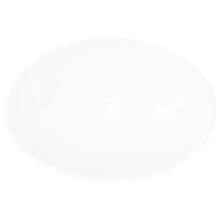 Joinmee Vasque à poser ovale blanche 40x33 cm, lavabo en céramique brillant pour salle de bain, lave-mains moderne au-dessus du comptoir - Blanc - Voir 4
