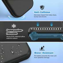 Switch 2 (2025) Protective Hard Shell Travel Carrying Case - With 10 Game Card Slots And Large Accessory Compartment | Lightweight Portable Storage Bag For Console And Gaming Accessories - Black - View 4