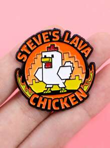 1PC Enamel Pins Metal Cartoon Quotation Brooch Backpack Hat Bag Collar Lapel Badges Fashion Jewelry Collection Gift - one-size - View 5