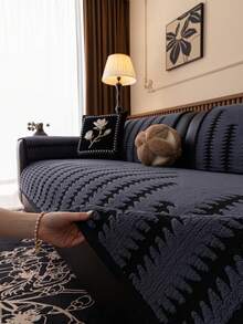 1 Stück einfache & modische weiche Samt Sofakissenbezug, eleganter luxuriöser europäischer Stil Sofa Sitzschutz, rutschfest, staubdicht, kratzfest, geeignet für Wohnzimmer, Schlafzimmer, Büro, Club, Party, 1-4 Sitzer Sofa, L-förmiges Sofa, Herbst/Winter