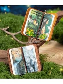 50张/包复古奇幻童话世界和纸防水垃圾日记本剪贴簿装饰工艺剪贴簿贴纸 50design Partten - 彩色 - 查看 6