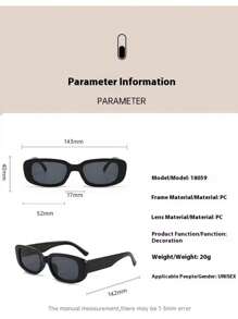 Fashion Square Frame Versatile Eyeglasses