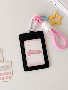 1 buah Dompet Kartu Kulit PU Transparan untuk Kembali ke Sekolah, Kartu Identitas, Kartu Makan, Kartu Kerja, Kartu Akses Pelajar, Kartu Kampus - MultiWarna - View 9