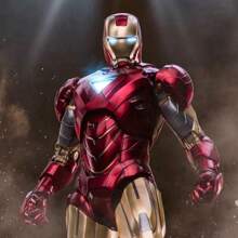 Hasbro 10. Jubiläumsserie 1:10 Maßstab Iron Man  Actionfiguren Sammlung - MK1 bis MK7, nicht leuchtend, 18cm Rüstung mit austauschbaren Händen & Flammeneffekten, Avengers Film Genauigkeit Sammler Edition