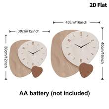 2D Asymmetric Luxury Home Decor Wall Clock, Ultra-Quiet Quartz Movement, No Ticking Sound, Silent Decorative Wall Clock Suitable For Living Room, Bedroom And Office, Fashionable Bedroom Wall Clock Decor, Unique Personalized, Ultra-Clear Time Reading, Suitable For Living Room, Bedroom, Office, Studio, Room Decoration And More.
