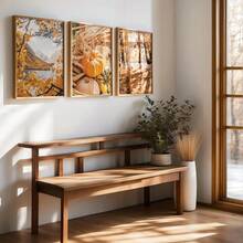 1/3 buc Set de imprimeuri Toamna în pădure, poster cu dovleci, peisaj montan și lac de toamnă, set de 3 imprimeuri, decor rustic natural, fotografie de toamnă 3 - Multicolor - Vizualizare 10