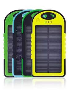 Dual USB Solar Power Bank, For Android, Type-C Input, Brings Strong Light, Suitable For Night Travel, Suitable For Charging All Mobile Phones. - 多色 - 查看 1