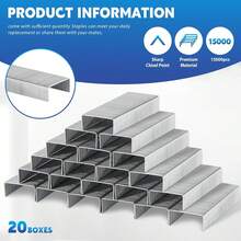 20 Pack Mini Staplers With 15000 Nails Bulk With 15000 Nail, Office Staplers For Desk 25 Sheet Capacity, Hand Held Desk Students Teachers Supplies For School Office Business Non Slip Base Black - 10 - Xem 2