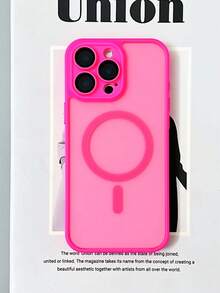 Ốp lưng từ tính cao cấp, mờ trong suốt, chống sốc, tương thích với iPhone 16 15 14 13 12 11 Pro Max, hỗ trợ sạc không dây MagSafe, chống nước, chống rơi vỡ, chống trầy xước, thích hợp làm quà sinh nhật. - Đỏ - Xem 6