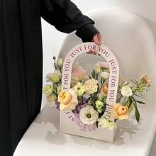 1 件母亲节礼物提花镂空花篮花架、可折叠信封、拥抱、花盒、创意礼品盒、情人节礼品包装、插花、纸盒、小型商务用品、毕业、包装盒、婚礼装饰、婚礼、礼品盒、婚礼宾客接待装饰、可折叠花束架 - 彩色 - 查看 8