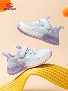 1 Pair HOBIBEAR Kids Sports Shoes With Hook And Loop Design, Lightweight & Comfortable Running Shoes For Boys & Girls, Breathable Mesh Upper For Outdoor Casual Wear, Suitable For Summer