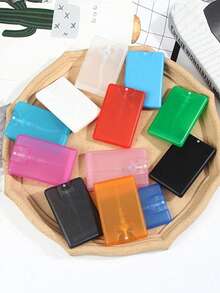 1/2/Pcs 20ml Refillable Portable Card Spray Bottle For Perfume,Refillable Perfume Spray Bottles, Hand Sanitizer, And Cosmetics, Protective Shell Included Travel Essentials Travel School School Supplies Holiday Camping Holiday Essentials Vacation Accessories Mini Perfume For Women Perfume For Men Beach Bottle Workout Travel Accessories Cruise Travel Bottles Travel Containers Travel Bottle - Multicolor - View 3