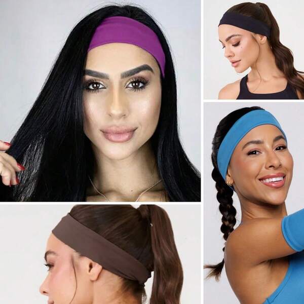 Faixa de Cabelo em Tecido Confortável Unissex Modinha Casual Fitness e Dia a Dia Barata 3079U