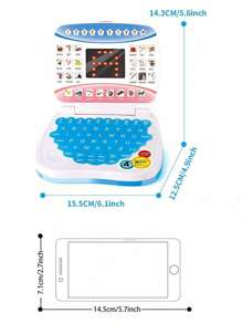 1pc Kids Tablet With Display Screen, Educational Learning Machine, Simulated Laptop Computer, Cognitive Development, Gift For Boys And Girls