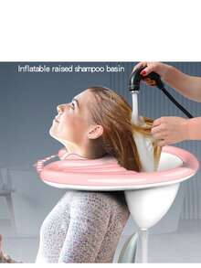 1 件成人斜躺洗发盆，适用于产后、孕妇、儿童、老人、病人、家庭护发 - 彩色 - 查看 5