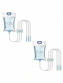 5.2L 大容量植物浇水器，1 个水袋，带 3 个滴头，可同时浇灌 3 种植物，可调节水流阀适合不同植物浇水需求，S 形挂钩，出色的户外花园灌溉和花卉维护助手 - 彩色 - 查看 15