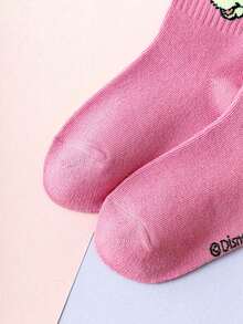 Disney 3/6双正品儿童可爱米妮老鼠袜子，女童中筒袜，韩版卡通男童袜，幼儿婴儿袜，秋冬季 - 彩色 - 查看 3