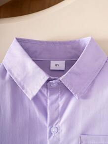 Camicia nera a maniche lunghe con tasche, stile classico scolastico per ragazzi, abbigliamento formale adatto per raduni informali, paggetti e varie occasioni formali