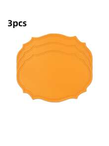 Tovaglietta in pelle lavabile, tovaglietta ovale in pelle rinforzata resistente al calore, tovaglietta impermeabile antiscivolo facile da pulire, adatta per decorazione di tavoli da cucina, caffè e ristorante