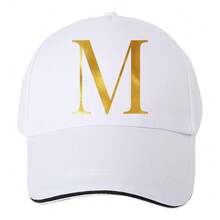 Baseballkappe, Vintage Trucker Hut mit Buchstaben-Muster, Snapback Cap, geeignet für lässige Outdoor-Aktivitäten und Sonnenschutz, Frühlings- & Herbst-Reise und Strandurlaub - Weiss - Übersicht 20