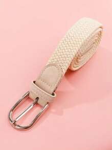 弹力编织腰带，时尚韩版，男女通用，适合学生和多功能装饰秋季，秋季，万圣节 - 編織多巴胺腰帶 - 查看 10