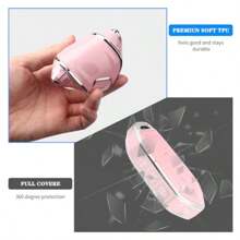 For Kia Key Fob CoverSoft TPU 360°Car Key Case Protector With Leather Keychain Compatible With Kia Telluride 2023 2024 5 Buttons Smart Key Pink