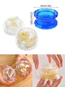 1pc Garlic Grinder Onion Chopper, Manual Food Processing Vegetable Chopper, Onion Cutter, Garlic Chopper, Manual Meat Grinder, Rotary Onion Crusher, Vegetable Cutter, Creative Fruit Grinder, Meat Chopper, Portable Hand Pull String Mincer Cutter