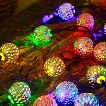 Moroccan Style Hollow Out Light String, Outdoor Courtyard Decoration Light, Homestay Balcony Party Atmosphere Light String
