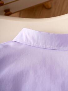 Camicia nera a maniche lunghe con tasche, stile classico scolastico per ragazzi, abbigliamento formale adatto per raduni informali, paggetti e varie occasioni formali