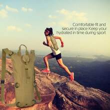 3L Hydration Pack  ,Water Bladder Adjustable ,Water Drink Backpack For Hiking Cycling Climbing Running - Khaki - View 4