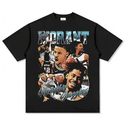 Nueva llegada camiseta Ja Morant 12 Memphis para fanáticos del baloncesto, camiseta de manga corta nueva edición para hombres y niños, camisetas de algodón de verano