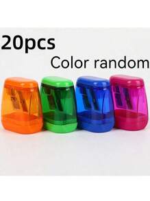 2/4/6/8/12 pièces Taille-crayon manuel - Conception compacte à double trou, portable, convient aux enfants, étudiants, salles de classe et bureaux à domicile, rentrée scolaire