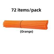72pcs/Pack Colorful PVC Spoke Covers, 24cm Wheel Rim Spoke Wrap Kit, Motorcycle Bicycle Spoke Decorative Accessories
