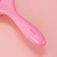 MINISO 芭比粉红钻石顺发梳 - 时尚粉红和钻石元素，舒适握感，减少头发损伤，适合居家和旅行使用（1 件） - 粉色 - 查看 5