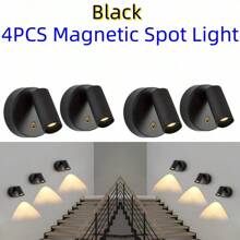 1 件/2 件无线 LED 磁性壁灯：2000mAh 锂电池，USB 可充电夜灯，3 色可调光，现代 ABS 设计氛围照明，触摸控制，适用于房间装饰/室内/室外/餐厅/卧室/酒吧/护眼阅读灯