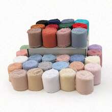 1 Roll 5M Long 38mm INS Style Chiffon Ribbon With Fringe Edges, Suitable For Bouquets, Gifts, Weddings