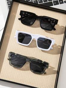 1 件 / 2 件 / 3 件 / 时尚眼镜 - 街头风格混合装，轻松打造造型，周末探险和咖啡馆狂欢 | 装饰性镜框，拥有 风格的时尚气息，适合休闲聚会和都市街头美学