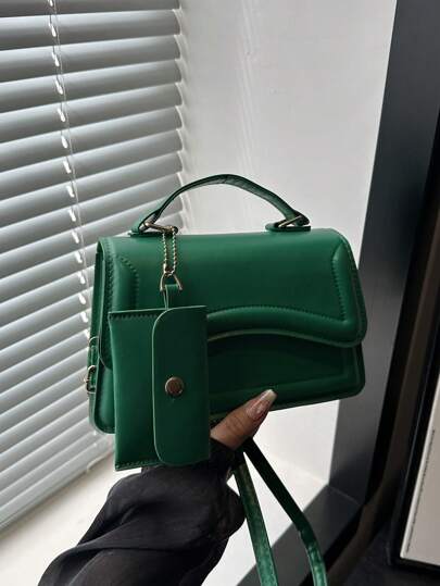 2024 Jesienna, nowa, modna, casualowa torba typu tote w stylu vintage, prosta i stylowa torba pod pachę, jednokolorowa torba na ramię do pracy