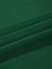 Áo thun nữ tay ngắn cổ tròn dáng thường ngày, in khẩu hiệu, thích hợp cho mùa hè. - Màu xanh lá cây đậm - Xem 5