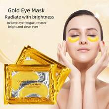10pcs(5pairs) Gel Eye Ice Pack Cooling Eye Pad Care For Eyes, Dark Circles, Smooth Fine Lines Gel Eye Mask Gift For Women, Both Men And Women Can Use Moisturizing And Firming Golden Collagen Eye Patch, Crystal Hydrating Eye Mask Patch, Improving Eye Wrinkles, Moisturizing Eye Mask, Spring Summer Picks, Brides Maid Gifts, Room, Bedroom Decor, Bedroom Decor, Beach, Travel, For Men, For Women, Vacationcute Stuff - Multicolor - View 2