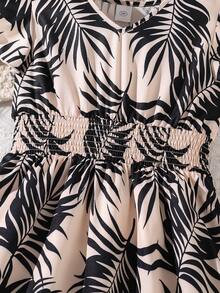 Left Mama Girls Striped Retro Sleeveless Dress, Summer - Black - View 5