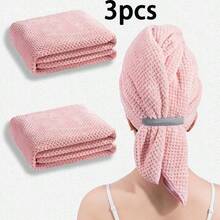 1pc/2pcs/3pcs Women's Large Size Microfiber Hair Towel, Soft Quick-Dry Headband With Elastic Edge For Wet Curly Long Hair, Anti-Frizz Microfiber Towel,Travel Essentials,Travel Essential,Hairstyle,Hairdressing,Hair,Travel,Hair Products,Hair Tools,Hair Stuff,Barber,Barber Accessories,Barbershop,Hairdressing Equipment - Multicolor - View 14