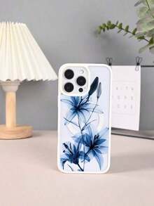 GALLAPLE Blue Lily Floral Print Magnetic Phone Case, Elegant Nature Aesthetic Case,Durable And Dirt-Resistant Material With Wireless Charging Design,Compatible With X/XS/XSMAX/11/11pro/11promax/12/12pro/12promax/13/13pro/13promax/14/14plus/14pro/14promax/15/15plus/15pro/15promax/16/16plus/16pro/16promax.Holiday Phone Accessories.Gifts An Excellent Gift For Friends Y2k Phone Case Cover 17 Pro Max Fall Funda Para Cute Phone Cases Cover De Pink Christmas Silicone Phone Case Rilakkuma Girlfriend Or Boyfriend Cheap 16 Case 16 Pro Max Case Fundas New Year Mobile Phone Case Gifts For Women - 黑色 - 查看 7