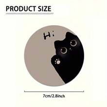 2 件猫咪汽车杯架，2.8 英寸圆形装饰性汽车杯垫，家用和汽车饮料杯垫，男女通用汽车内饰配件，装饰性杯垫，适合作为节日和生日送给家人和朋友的礼物 - 彩色 - 查看 6