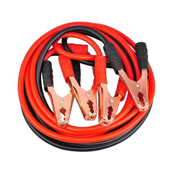 Pinzas de Batería para Coche y Moto, Cable Arrancador con Pinzas Cocodrilo, Longitud 2.5 Metros, Incluye Bolsa de Transporte, Cable 10 mm2, Pinzas 800 A