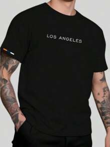 Kit 3 Men's T-Shirts Los Angeles Yarn 30.1 100% Cotton Shirt Comfortable Casual Blouse Various Colors