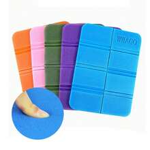 Asiento de tapete plegable turístico impermeable, cojín pequeño para picnic WWAGO XPE, almohadilla portátil para camping, playa, anti-suciedad, almohada ultraligera - Negro - Ver 4