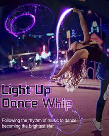 LED Fiber Optic Whip Dance, USB Rechargeable, 7 Colors, 4 Modes, Rainbow Bright Lights Effect, Great For Rave Party, Music Festival, Stage Show, Carnival Activities - Nhiều màu - Xem 1