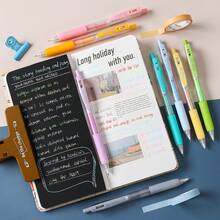 Tyno ST-63 0.7mm/0.5mm Colored Ballpoint Pen Set, 1 Set 4/6/8/12 Colors, Student Highlighter Pens, Manual Accounting, Hand-Drawn Neutral Pens, Back To School Colored Ballpoint Pen Set - Sets - View 11