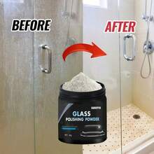 80g Universal Glass Polishing Powder, White Clay Matrix Scratch Repair Compound, For Car Windows And Mirrors, Polishing Abrasive Material, Quickly Restores Glass Clarity